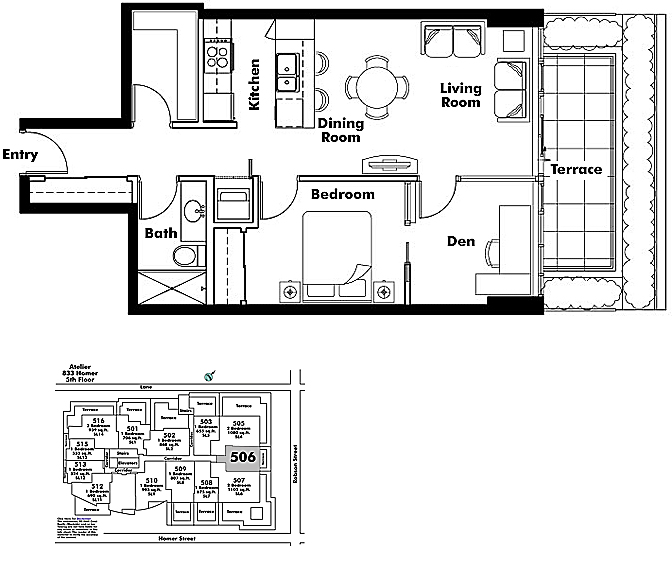 Floor plan 506