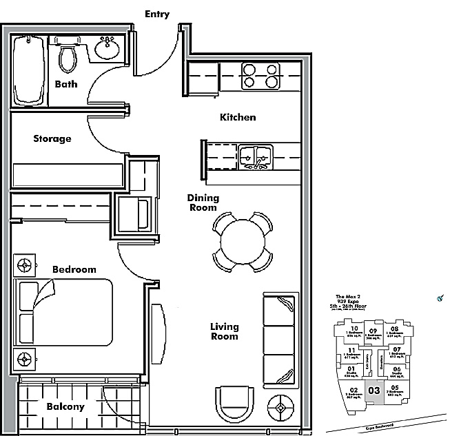 Floor plan 503