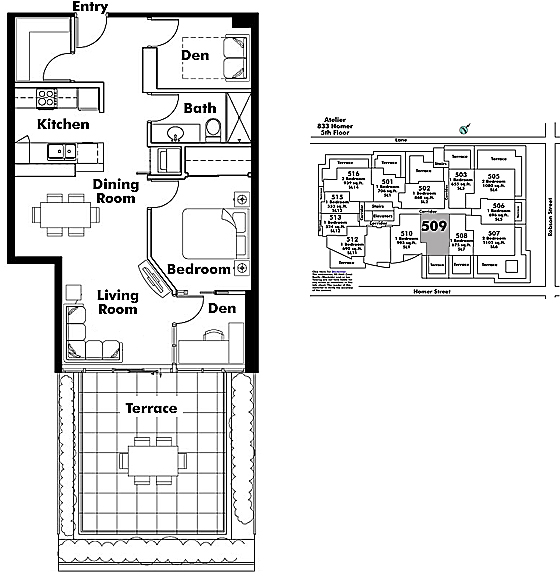 Floor plan 509