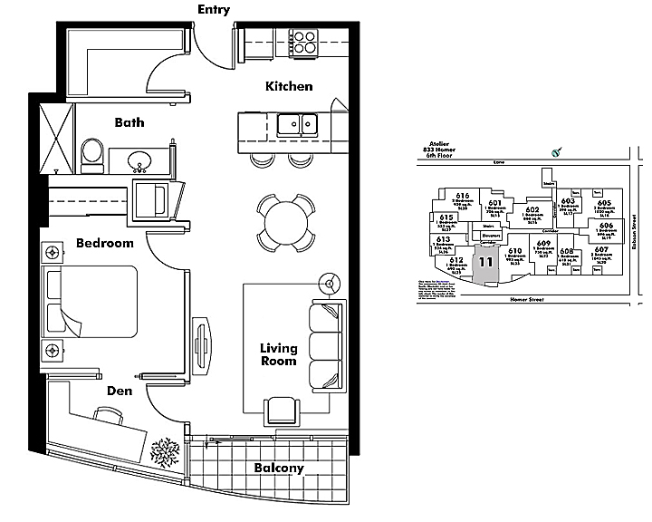 Floor plan 611