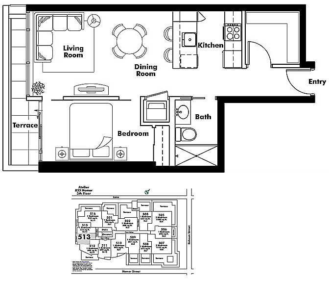 Floor plan 513