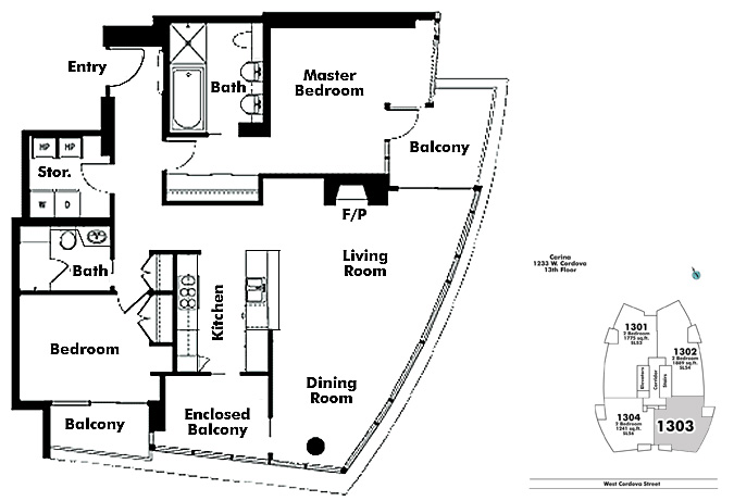 Floor plan 1303
