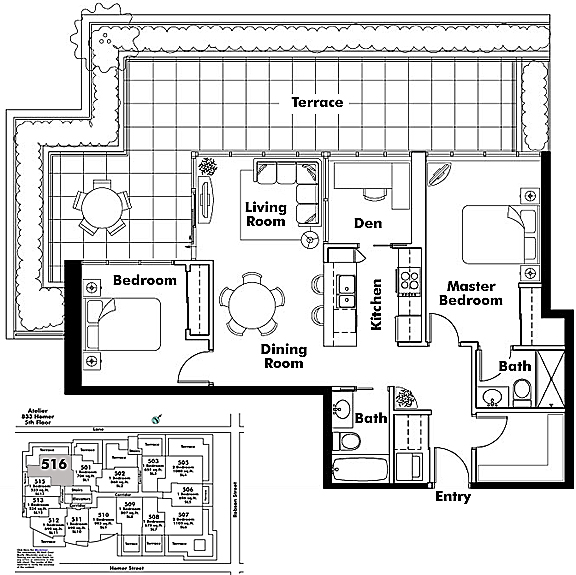 Floor plan 516
