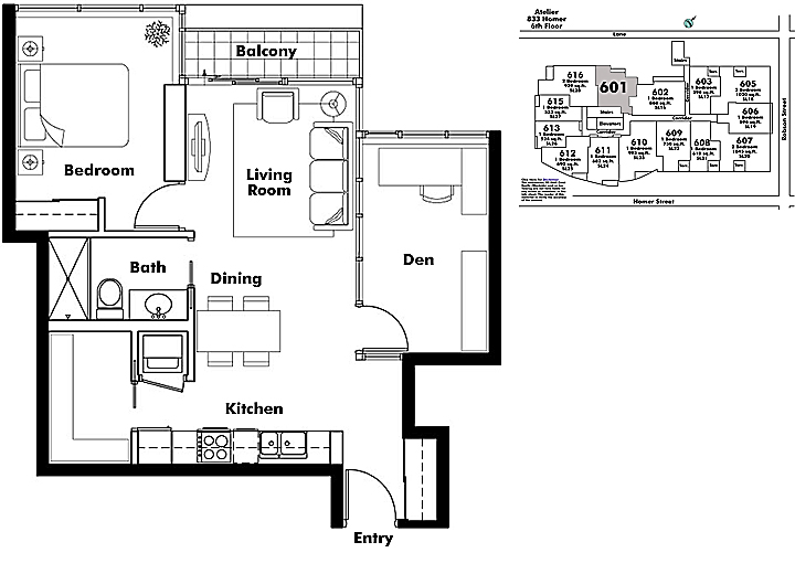 Floor plan 601