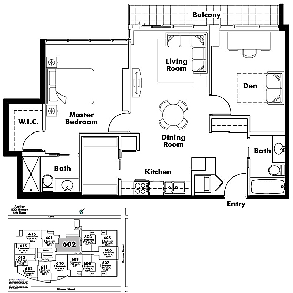 Floor plan 602