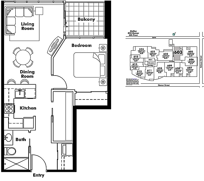 Floor plan 603