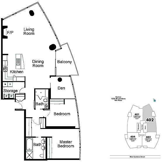 Floor plan 402