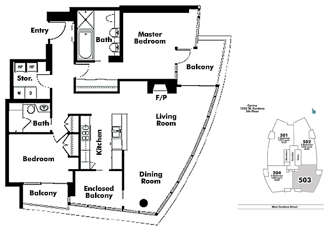 Floor plan 503