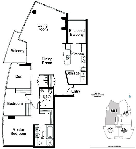 Floor plan 601