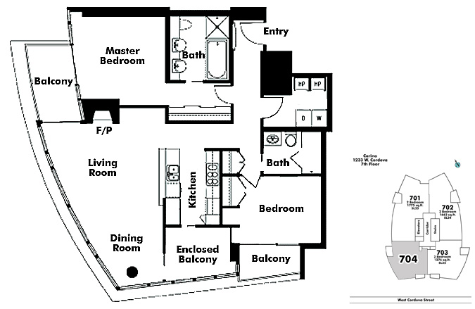 Floor plan 704