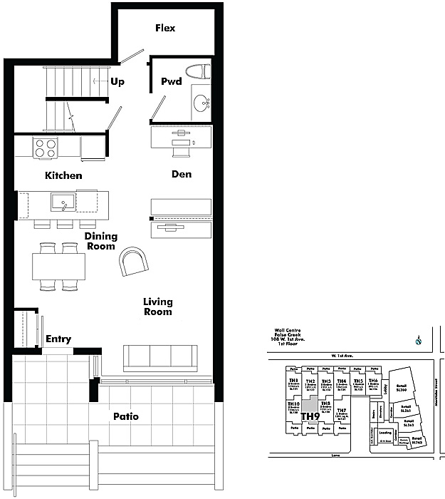 Floor plan TH9