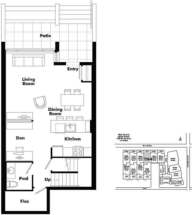 Floor plan TH4