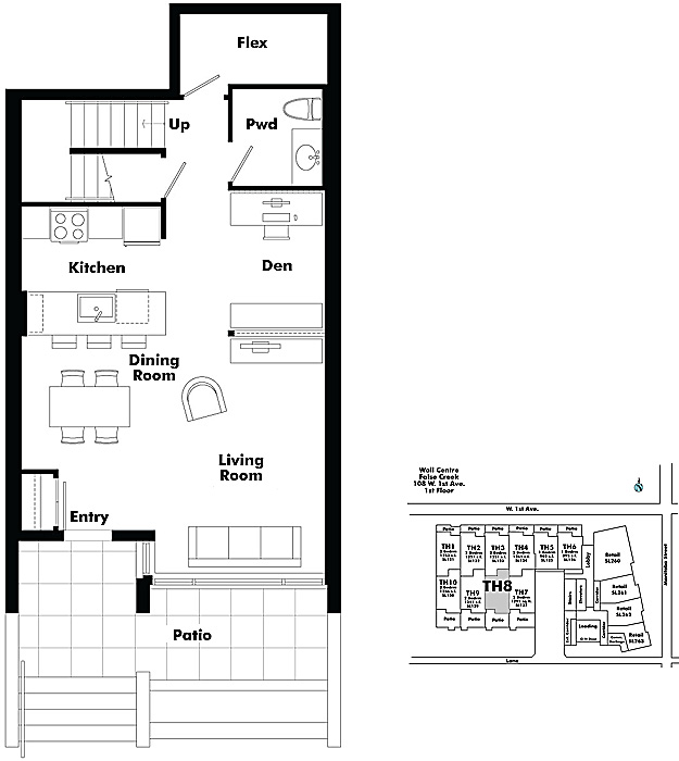 Floor plan TH8