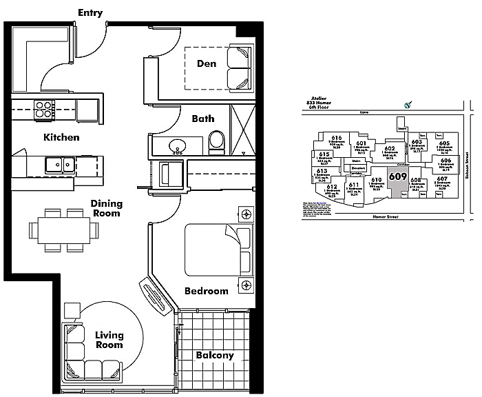 Floor plan 609