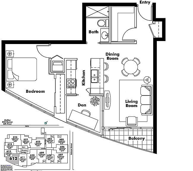 Floor plan 612