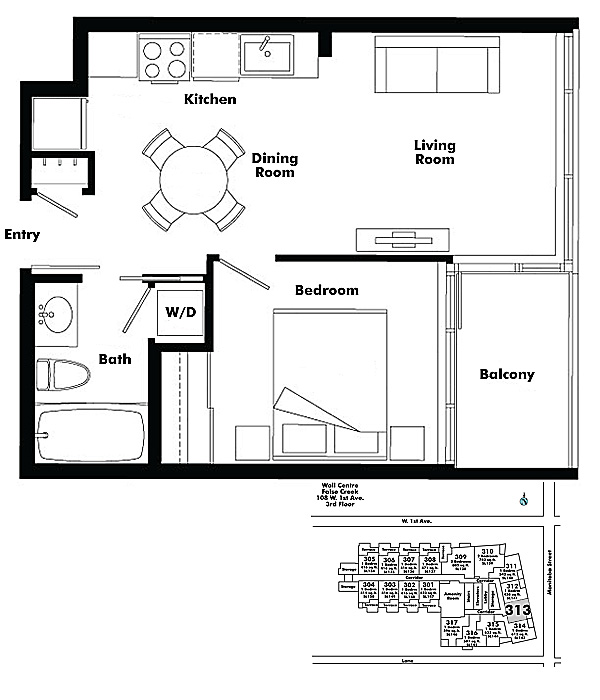 Floor plan 313