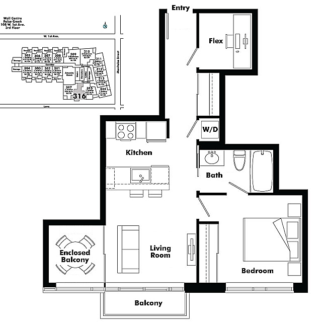 Floor plan 316