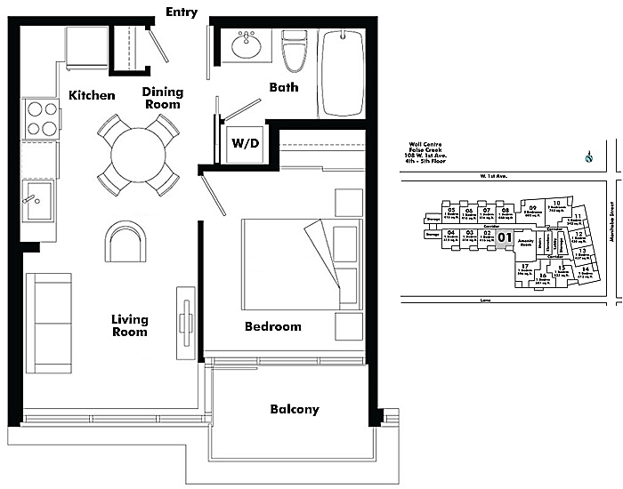 Floor plan 401