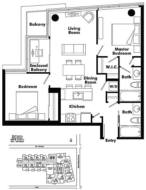 Floor plan 409