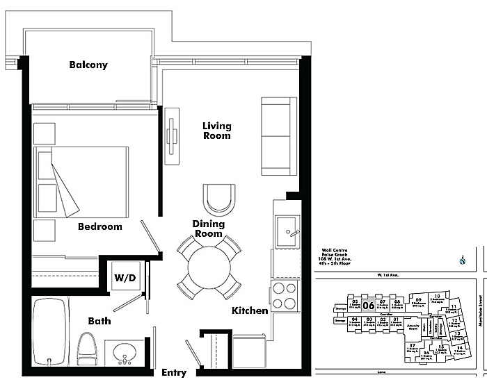 Floor plan 406
