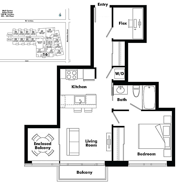 Floor plan 416