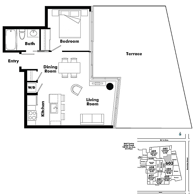 Floor plan 603