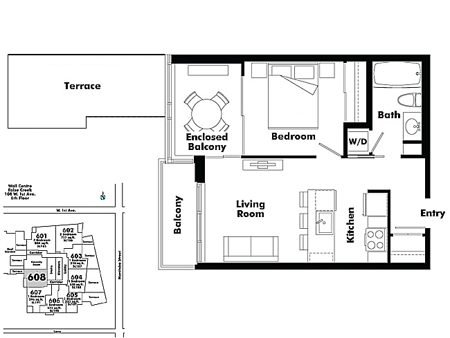 Floor plan 608