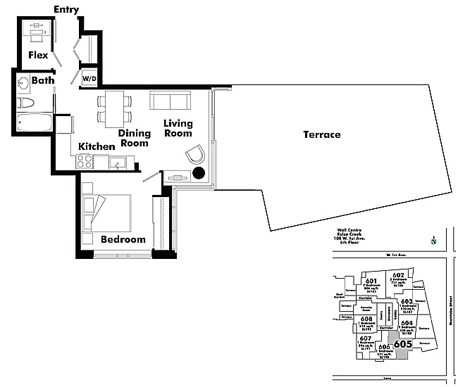 Floor plan 605