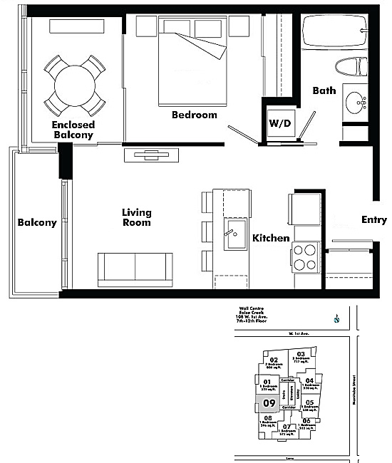 Floor plan 709