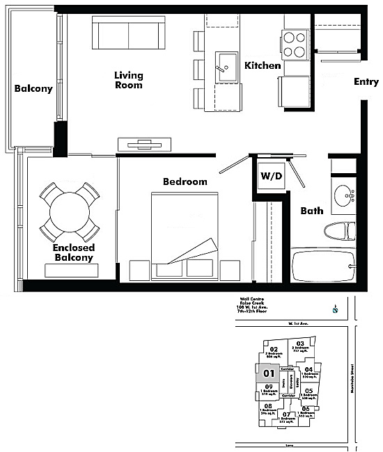 Floor plan 701