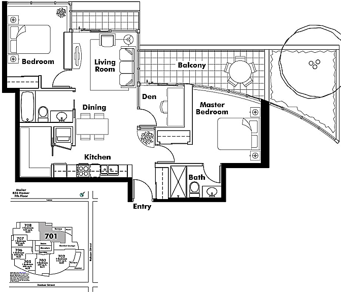 Floor plan 701