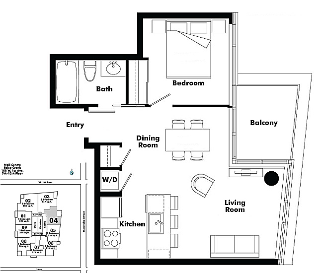 Floor plan 704