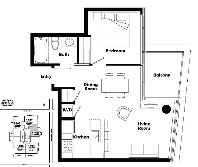 Floor plan 1403