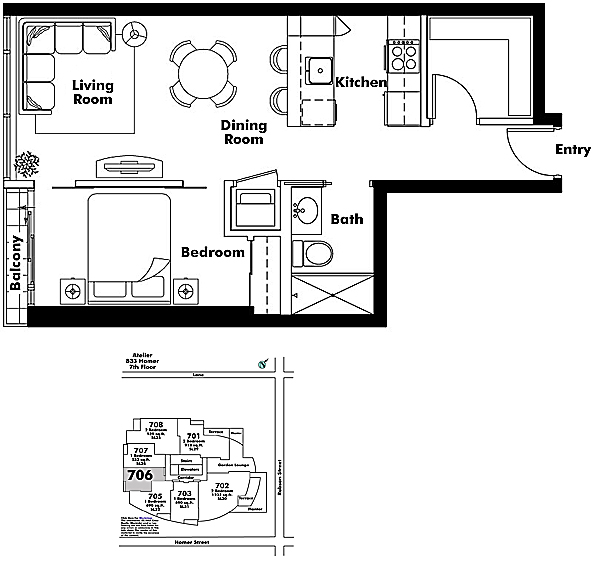 Floor plan 706