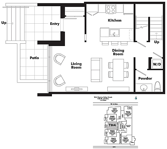 Floor plan TH4