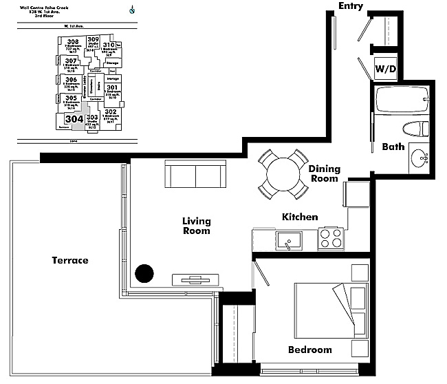 Floor plan 304