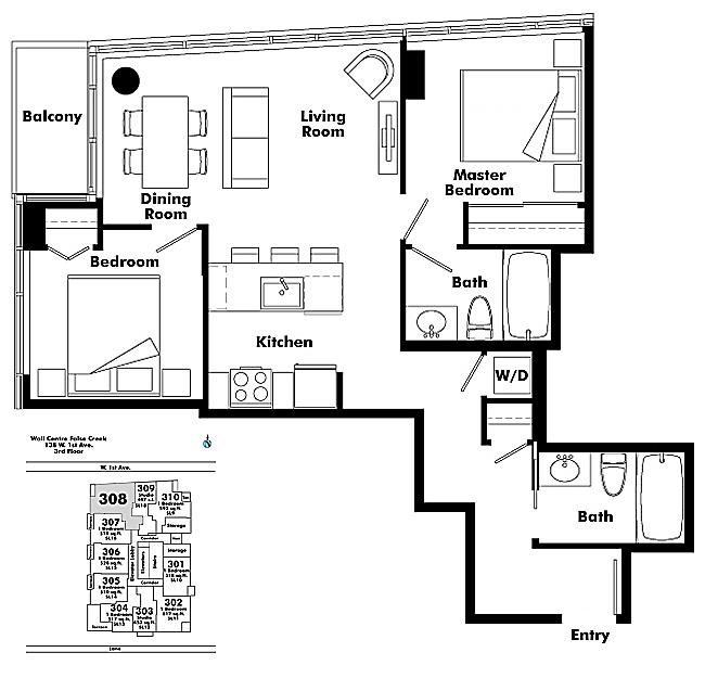Floor plan 308