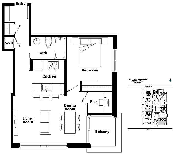 Floor plan 302