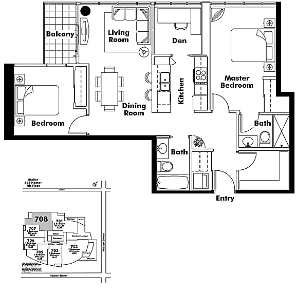 Floor plan 708
