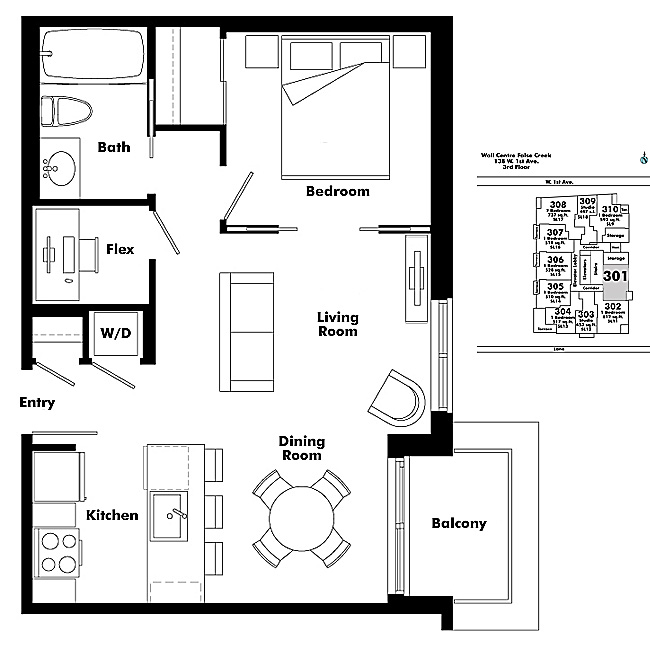 Floor plan 301