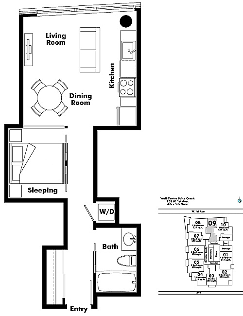 Floor plan 409