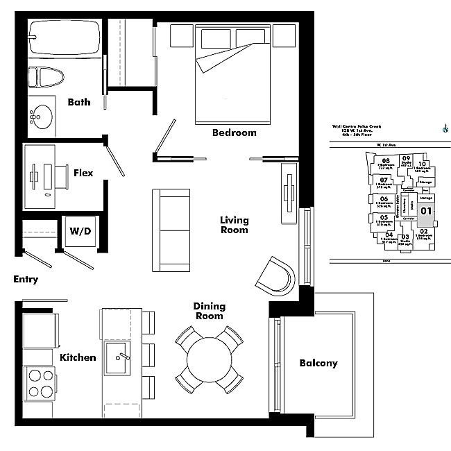 Floor plan 401