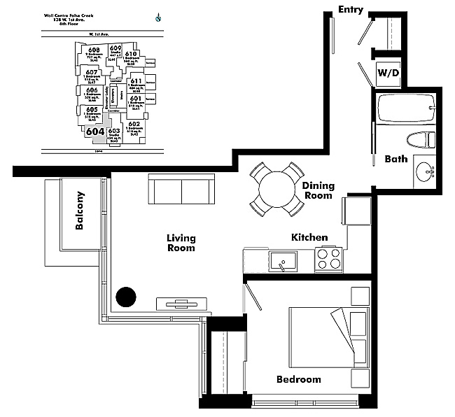 Floor plan 604