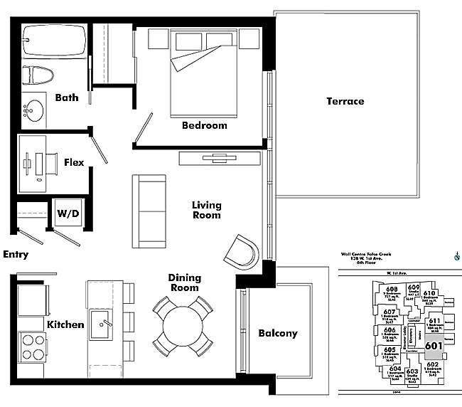 Floor plan 601