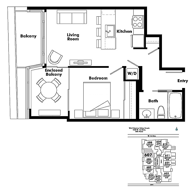Floor plan 607