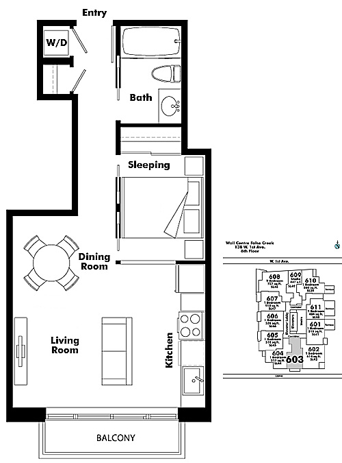 Floor plan 603