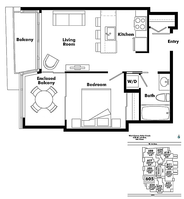 Floor plan 605