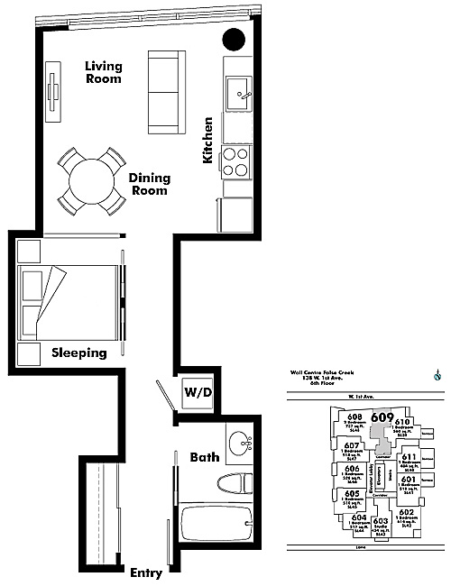 Floor plan 609