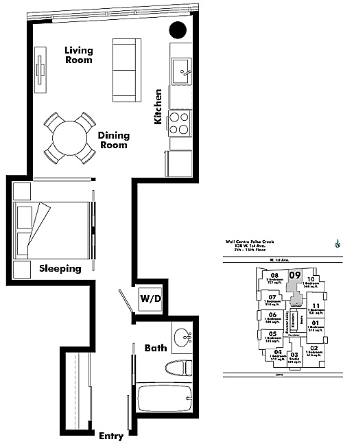 Floor plan 709