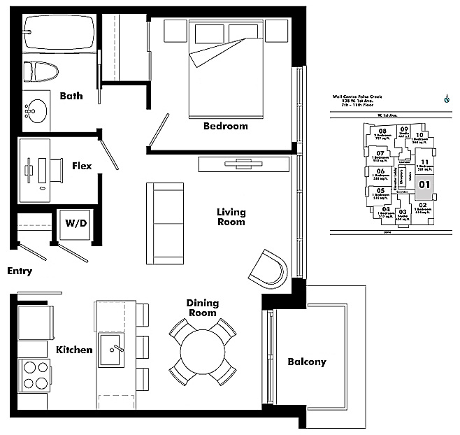 Floor plan 701